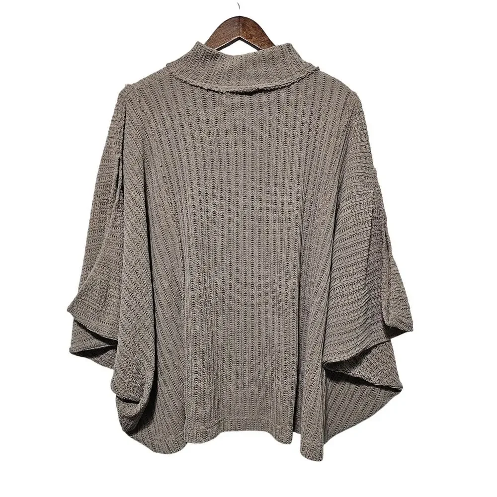 Free People FP Beach East End Tunic Top Women's Size XS Boho Oversized Neutral